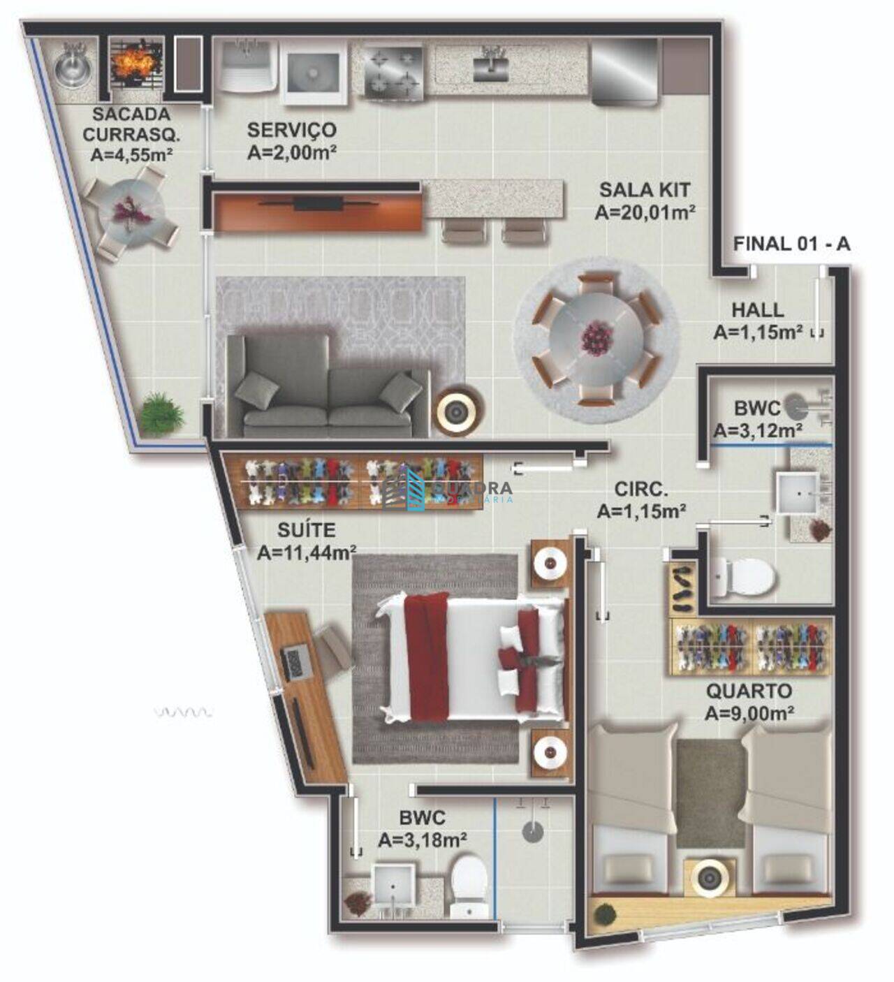 Apartamento à venda com 2 quartos, 69m² - Foto 25