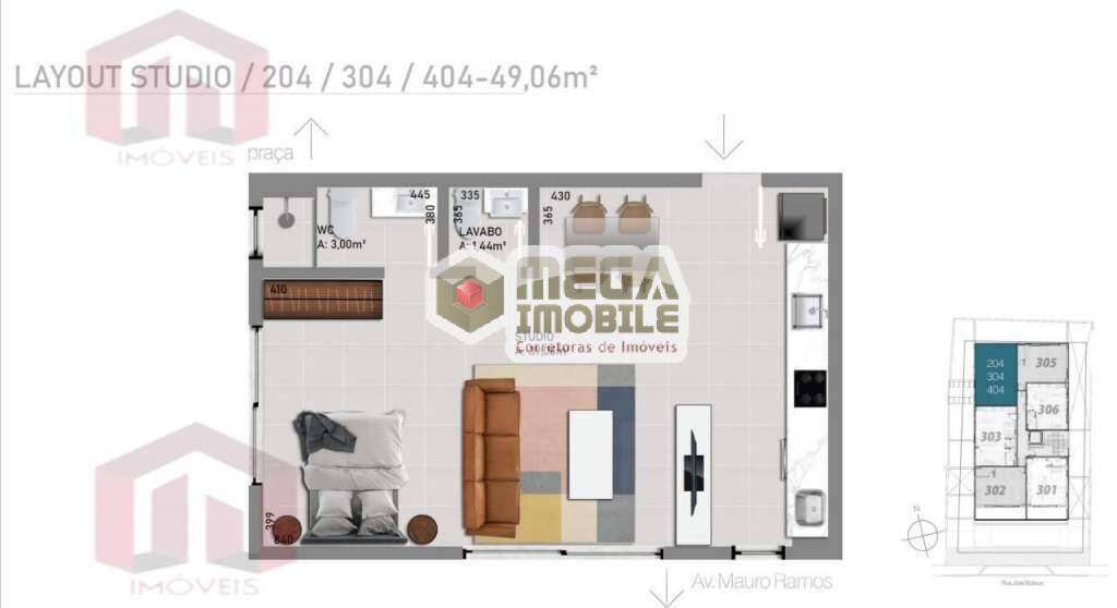 Apartamento à venda com 1 quarto, 52m² - Foto 11